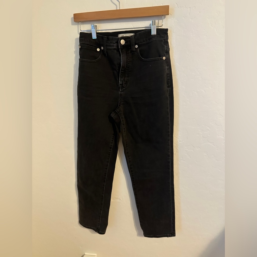 Madewell Black Classic Straight Jeans